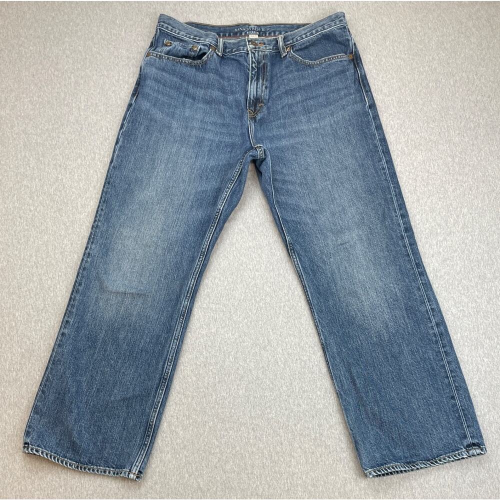 Banana Republic Jeans Mens 36 x 30 Blue 100% Cotton Straight